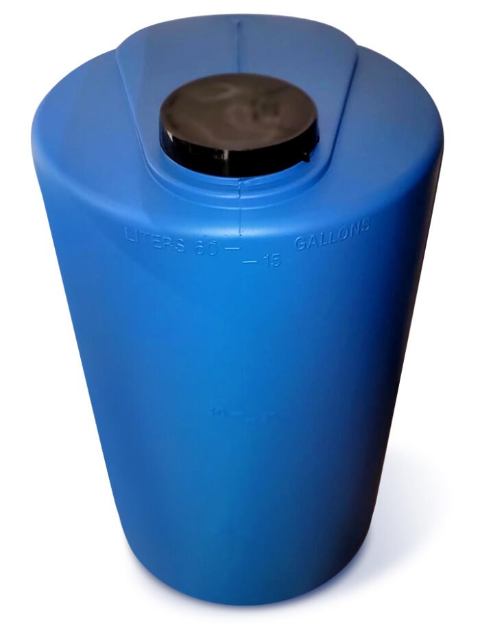 Clack 4015B – 15-Gallon Blue Polynatural Tank | Pump Mountable - Image 2